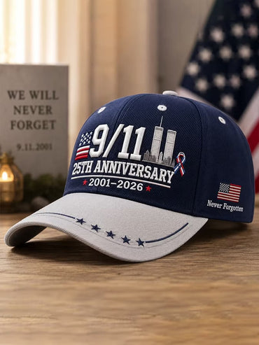 Unisex Retro 9.11 Never Forget Printing Hat