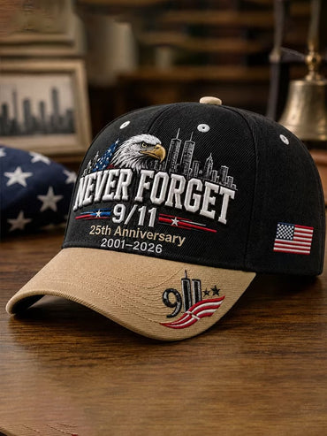 Unisex Retro 9.11 Never Forget Printing Hat