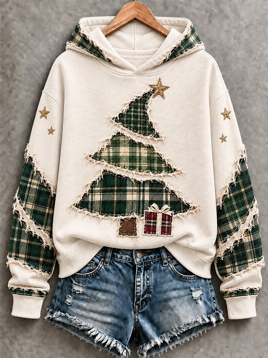 Women's Christmas Tree Art Hoodie
