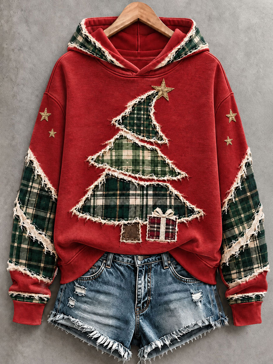 Women's Christmas Tree Art Hoodie