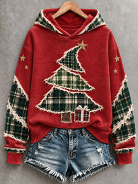 Women's Christmas Tree Art Hoodie