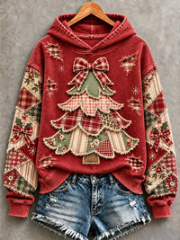 Women's Christmas Tree Print Sweatshirt