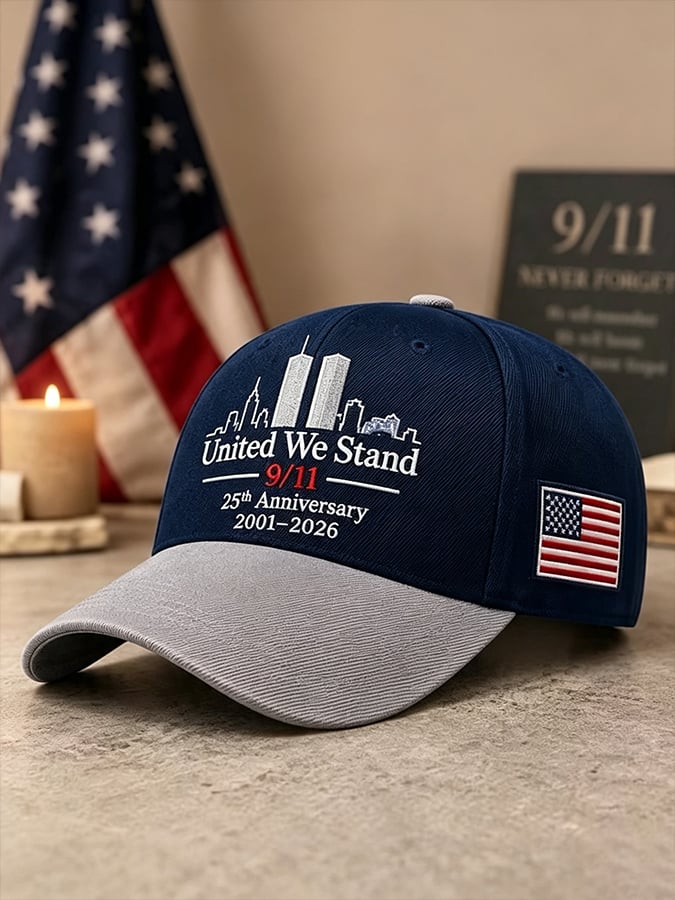 Never Forget 9/11 2001 American Flag Honor The Heroes Baseball Cap