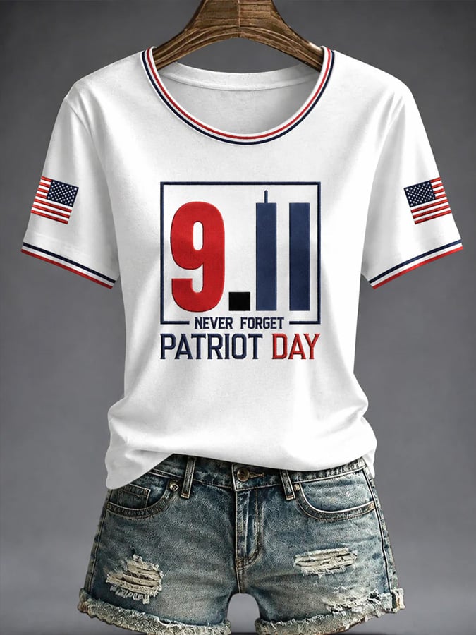 Women's USA 911 Print T-Shirt