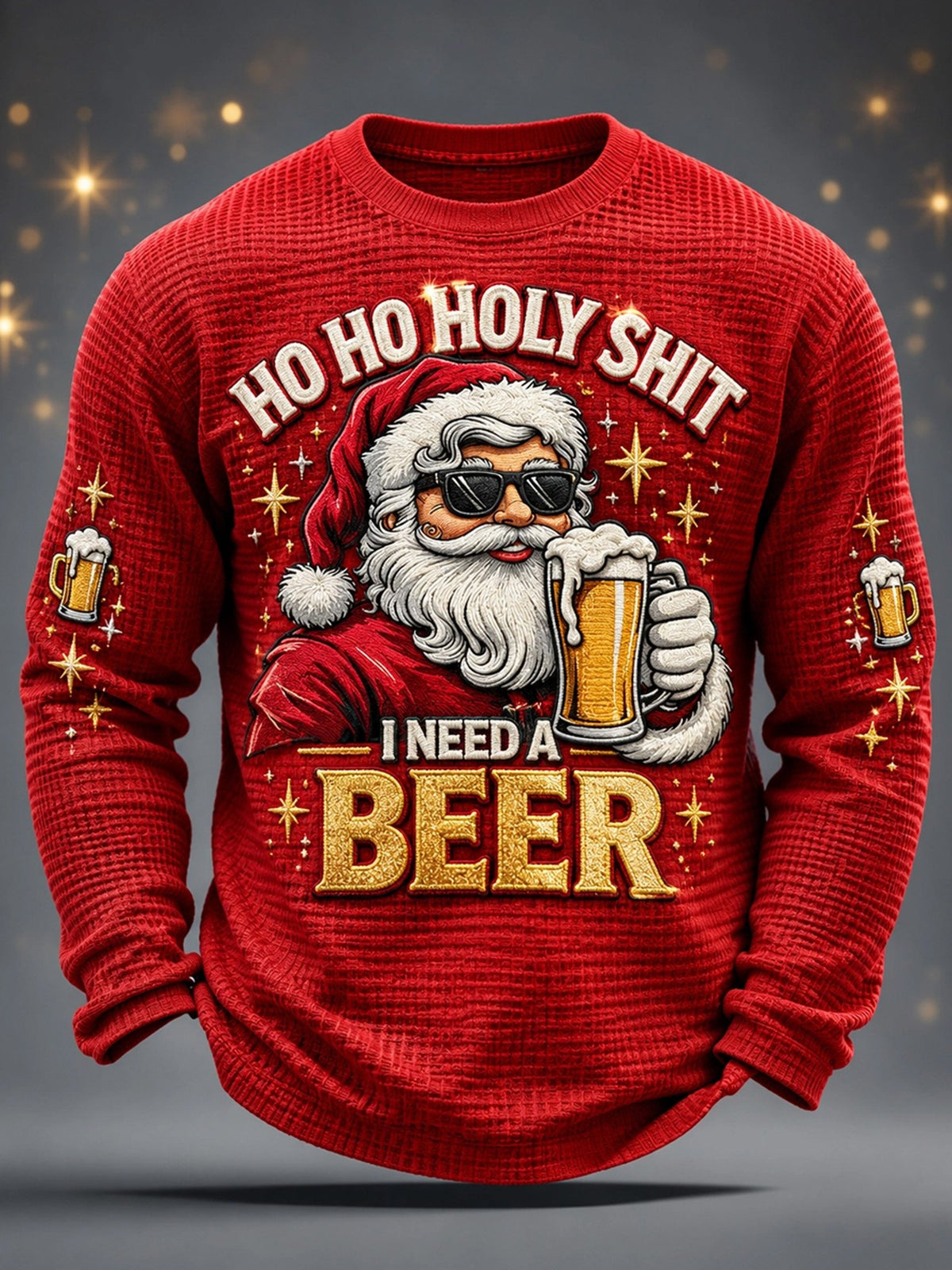 Men's Christmas Print Casual Top