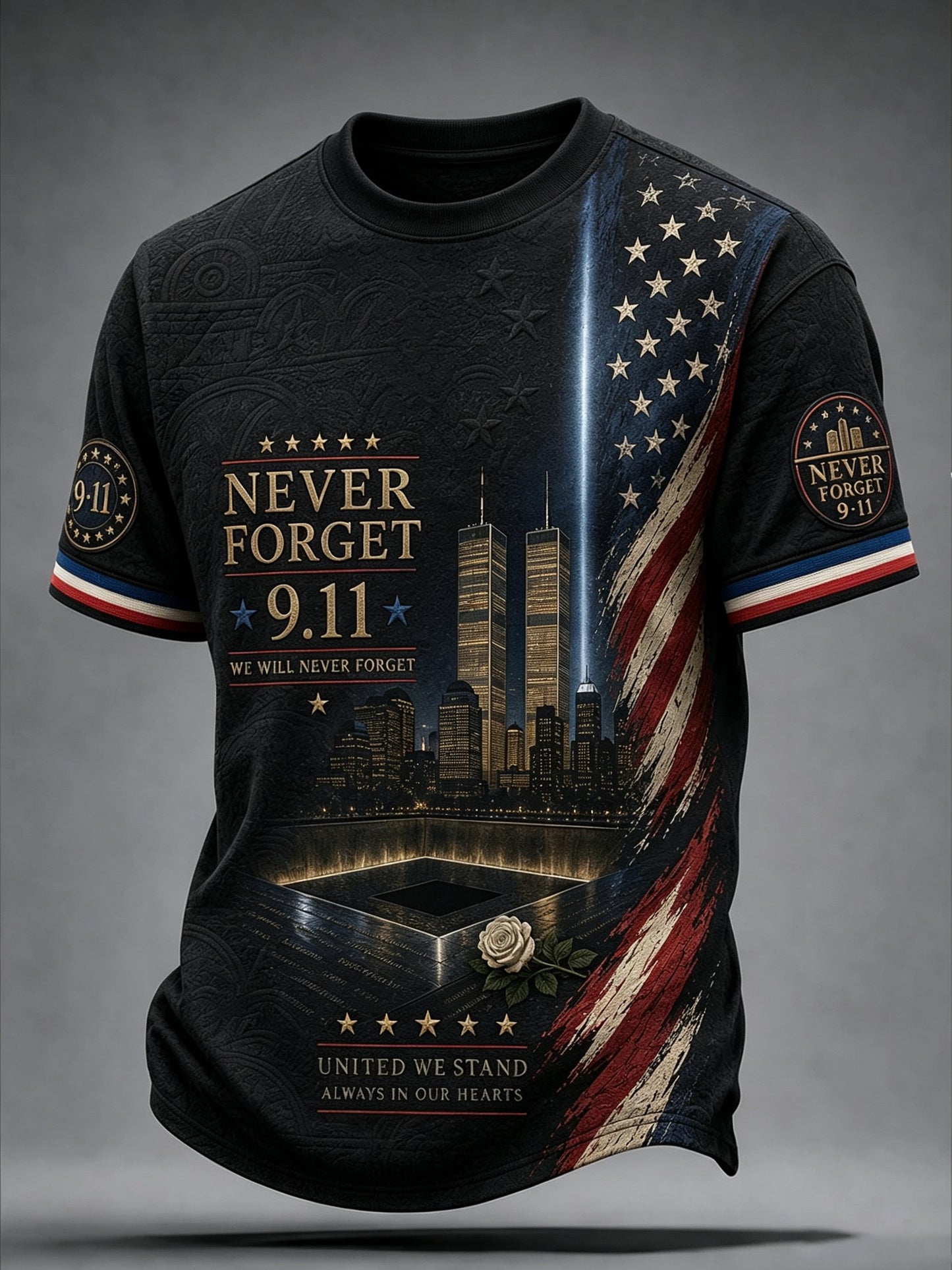 Men's 9.11 Never Forget Printed T-shirt