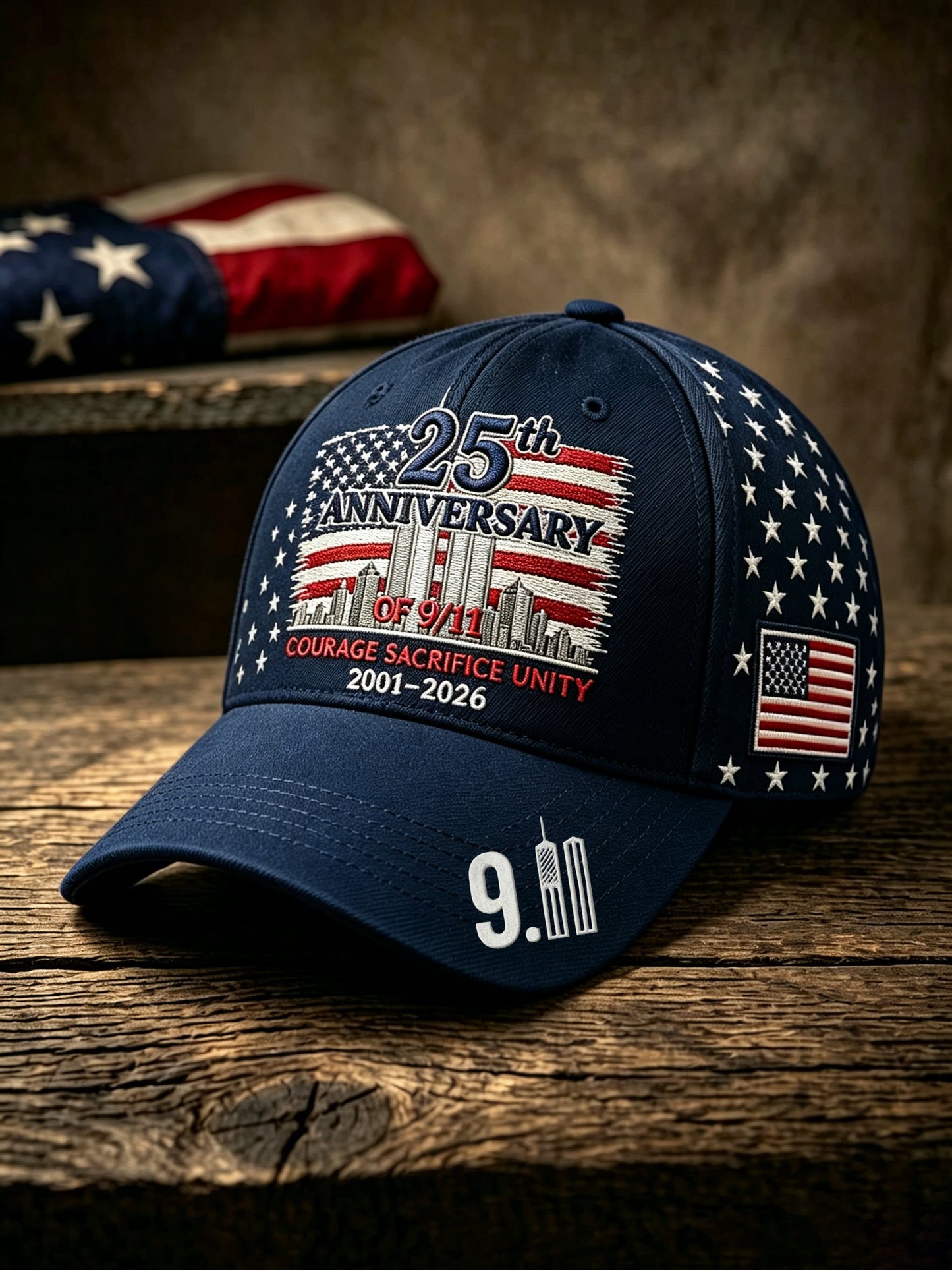 Unisex Retro 9.11 Never Forget Commemorative Printed Hat