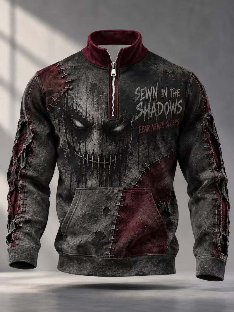 Men's Gothic Art Print Long Sleeve Sweatshirt