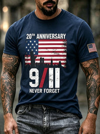 Men's USA 9/11 Print T-Shirt