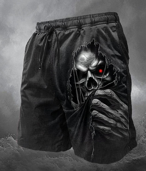 Skull Art Print Casual shorts