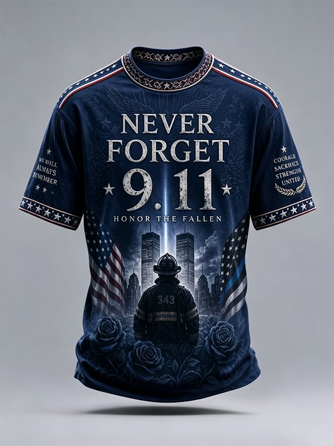 Men's 9.11 Never Forget Shirt