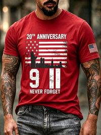 Men's USA 9/11 Print T-Shirt