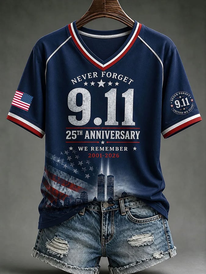 Women's USA 911 Print T-Shirt