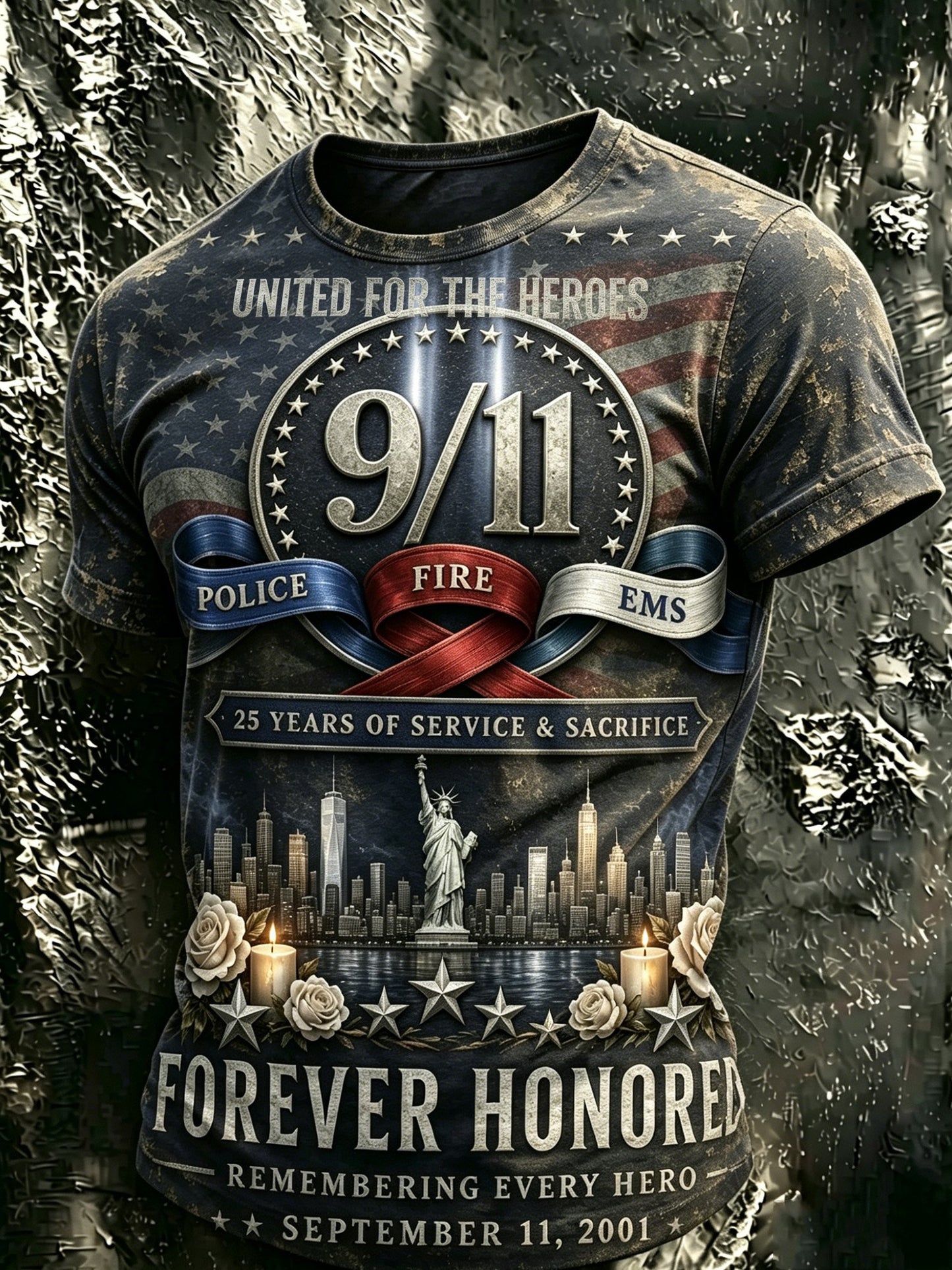 Men's 9/11 Memorial Graphic Top