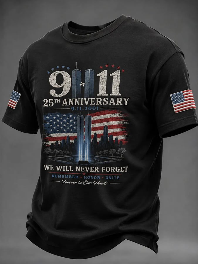 Men's 9.11 Never Forget Printed T-shirt